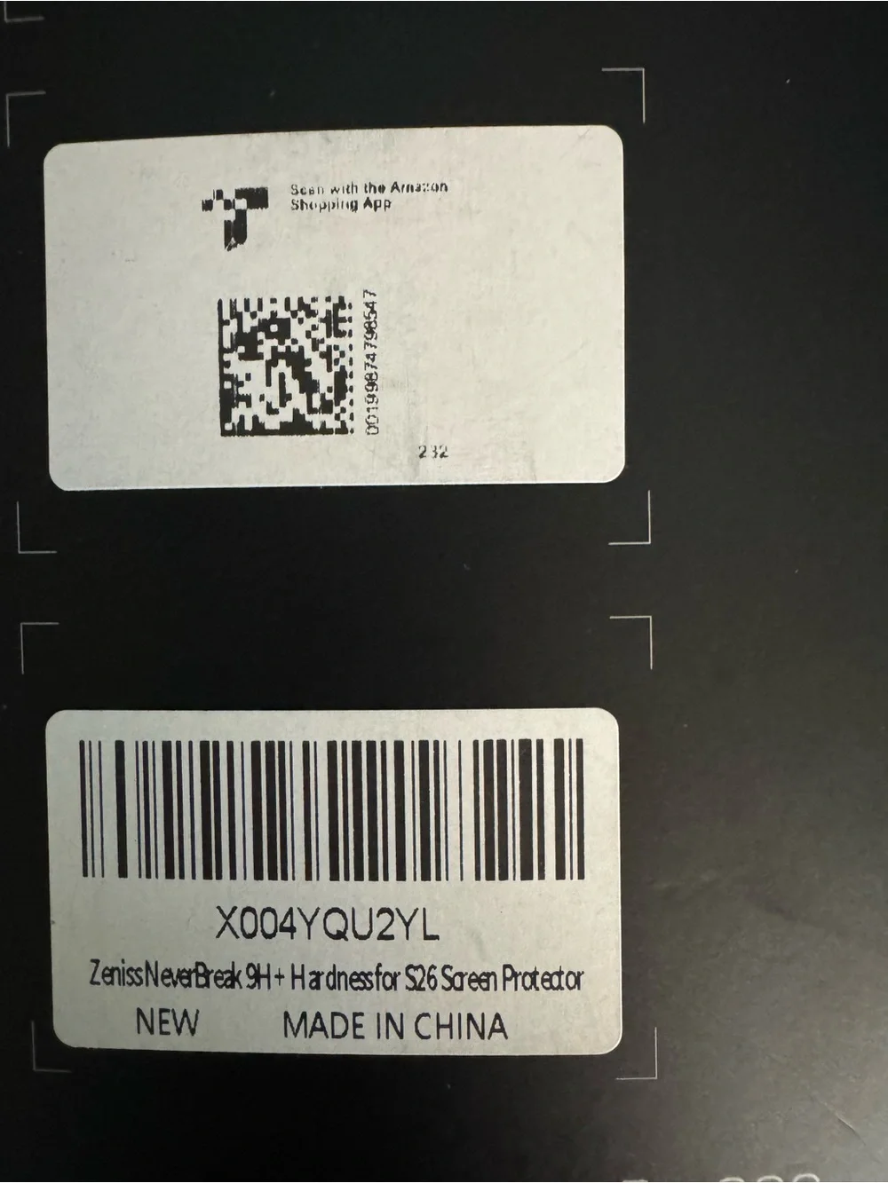 Screen Protector for S26 - Yellow/Black - 2 Pack